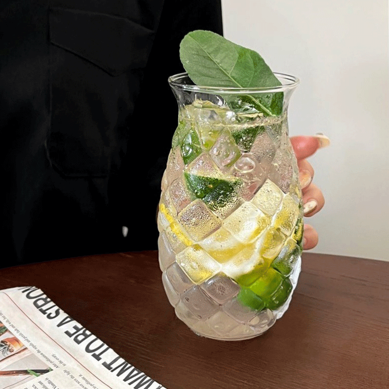 Pineapple Shaped Glass Tumbler